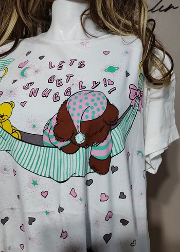 Baskılı penye  Gecelik - Görsel 4