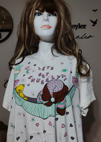 Baskılı penye  Gecelik - Görsel 5