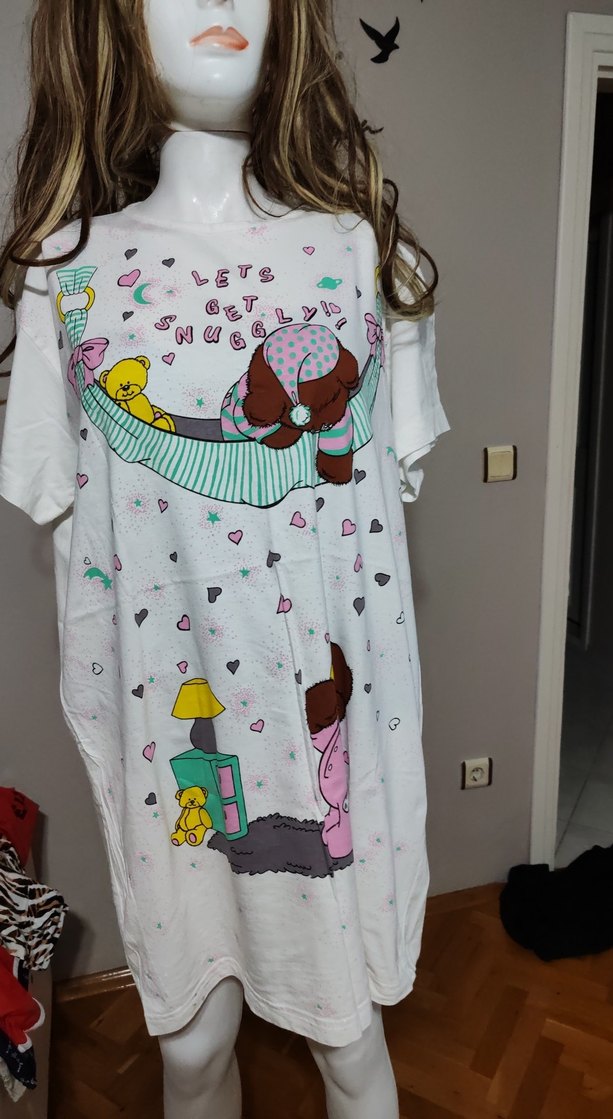 Baskılı penye  Gecelik - Görsel 3