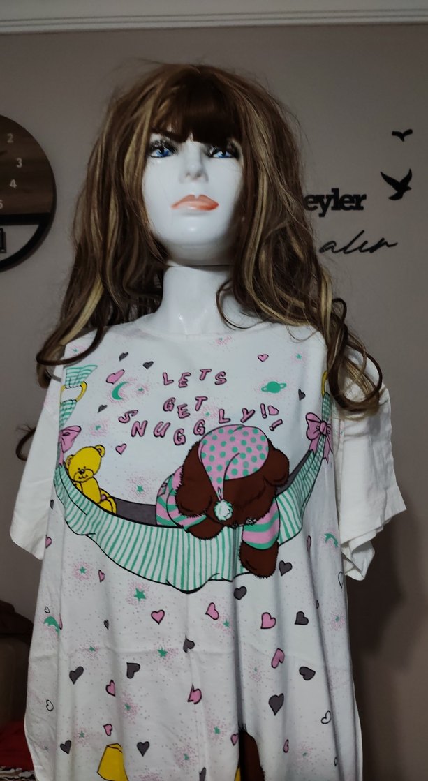 Baskılı penye  Gecelik - Görsel 5