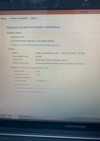 COMPAQ PRESARİO SORUNSUZ - Görsel 7