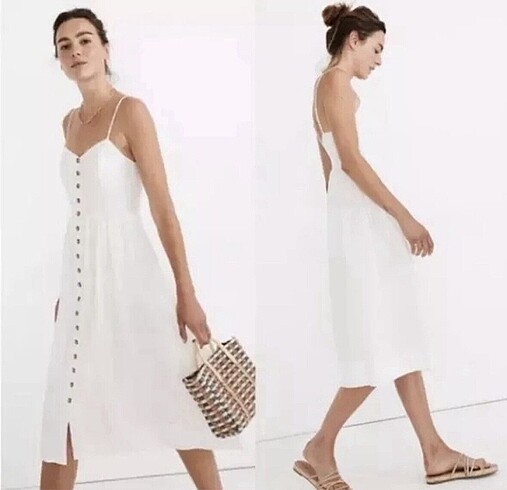 s Beden beyaz Renk H&M elbise