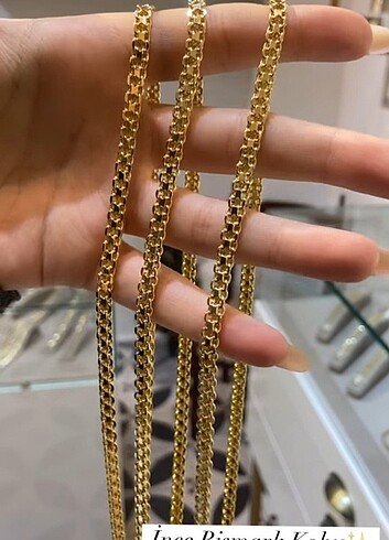 HASIR İNCE KOLYE (50CM) Xp 14K gold