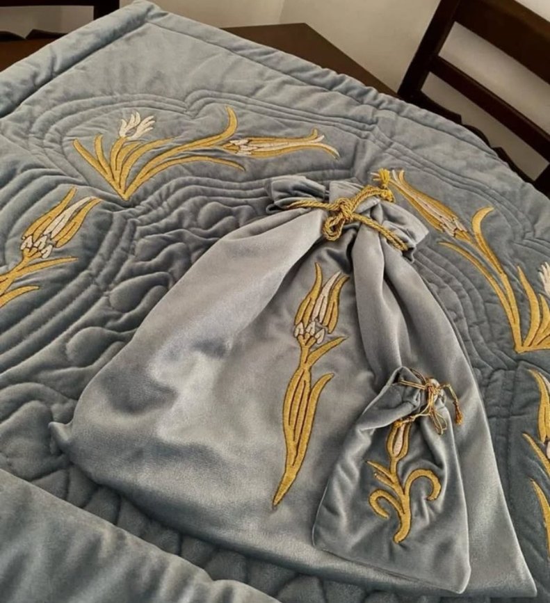 Maraş işi sim sırma hurç takımı - Görsel 2