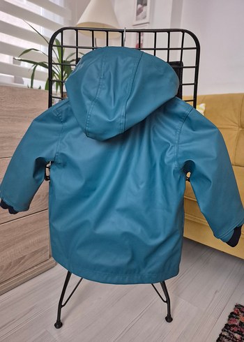 Mavi Kapüşonlu Erkek Çocuk Yağmurluk orjinal marka petit bateau - Görsel 5