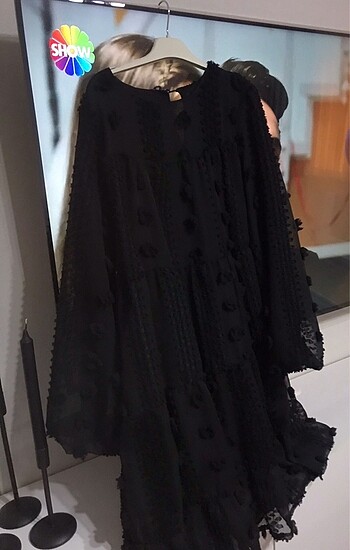 Siyah şık tunik