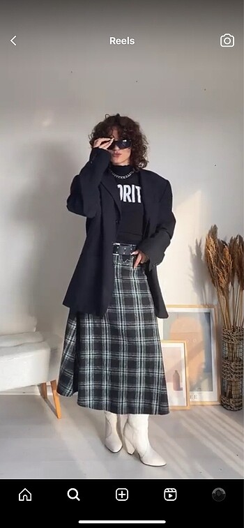 s Beden siyah Renk Trendyomila midi kolej eteği