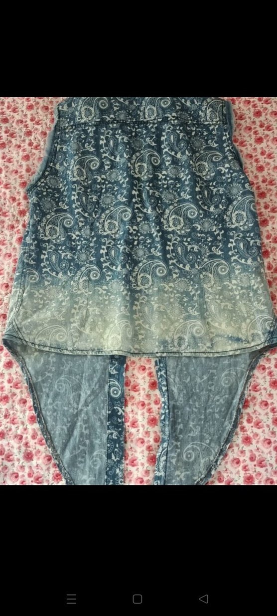 Düğmeli Batik Desenli kız çocuk gömlek - Görsel 2