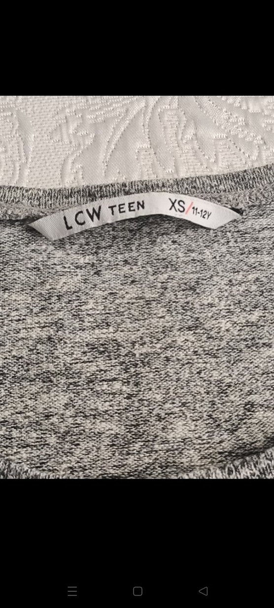 Kız Çocuk Gri Uzun Kollu Triko kazak - Görsel 4