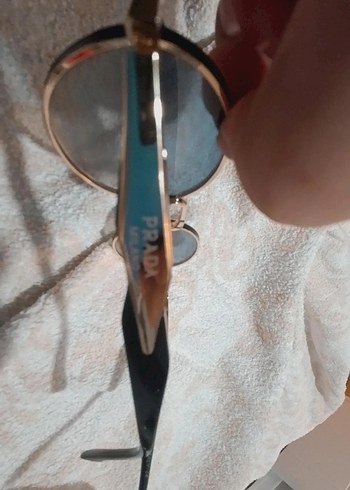 Beden altın Renk Prada Kadın Altın Renkli Güneş Gözlüğü acil ihtiyaçtan
