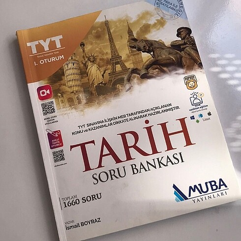 muba yayınları tyt tarih test kitabı