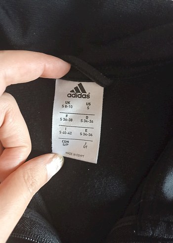 Siyah Adidas Kadın Spor Ceket - Görsel 2