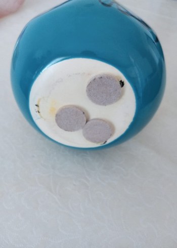 Turkuaz Renkli Seramik nar Vazo Allah yazılı. - Görsel 3