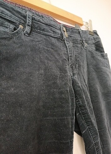 40 Beden lacivert Renk Tommy Hilfiger Kadın Kadife Pantolon lacivert