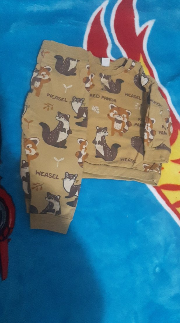 Kahverengi Baskılı Çocuk Battaniyesi - Görsel 2