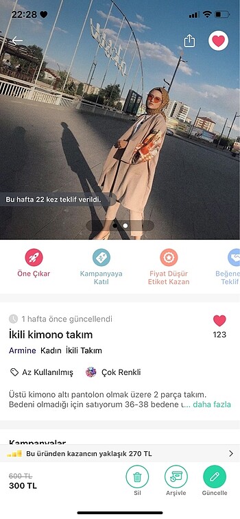 1 takım 1 kimono