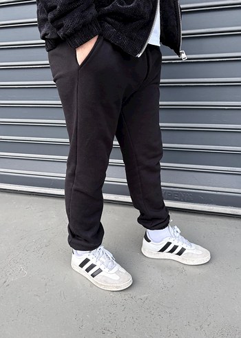 Siyah Erkek Rahat Kesim Eşofman Altı - Görsel 2