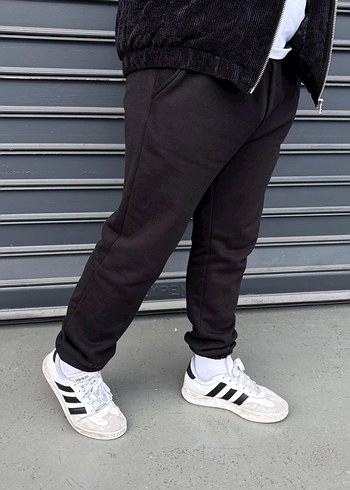 Siyah Erkek Rahat Kesim Eşofman Altı - Görsel 3