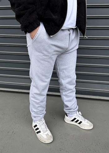 Gri Erkek Rahat Kesim Eşofman Altı - Görsel 3