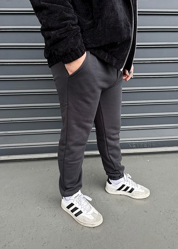 Gri Rahat Kesim Erkek Eşofman Altı - Görsel 2