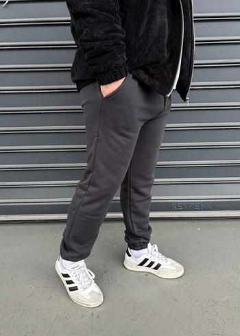 Gri Rahat Kesim Erkek Eşofman Altı - Görsel 3