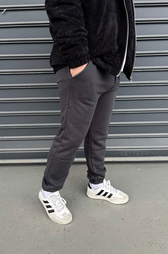 Gri Rahat Kesim Erkek Eşofman Altı - Görsel 3