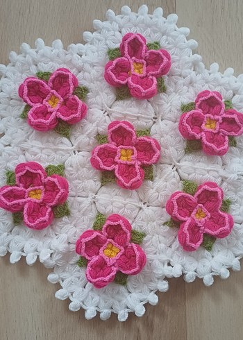 Pembe Çiçekli banyo lifi - Görsel 2