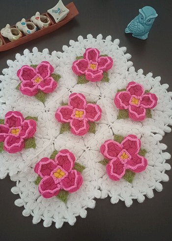 Pembe Çiçekli banyo lifi - Görsel 7