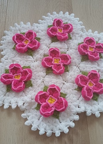 Pembe Çiçekli banyo lifi - Görsel 4