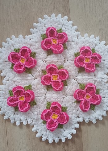 Pembe Çiçekli banyo lifi - Görsel 6