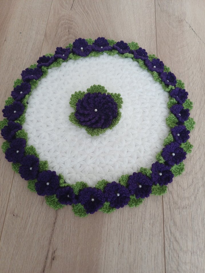 Mor Çiçekli lif - Görsel 5