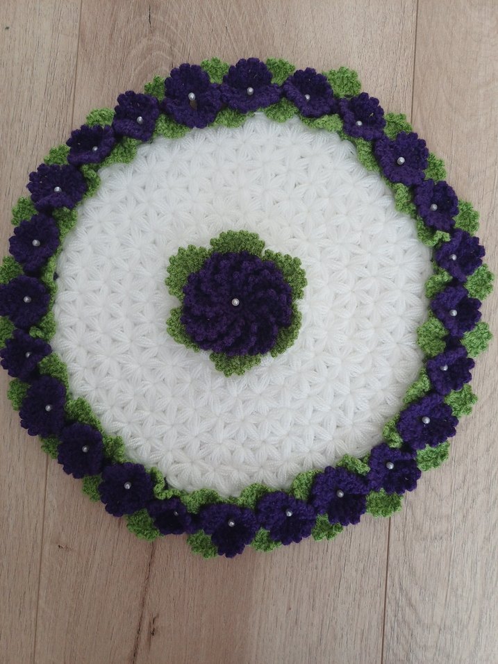 Mor Çiçekli lif - Görsel 3