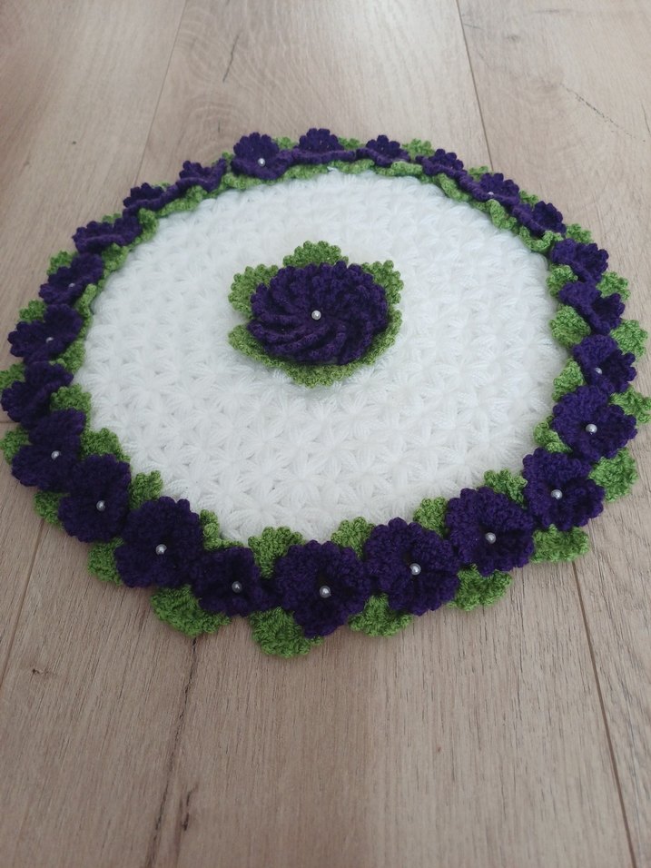 Mor Çiçekli lif - Görsel 4