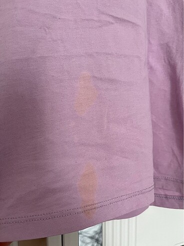 l Beden Lila oversize tişört