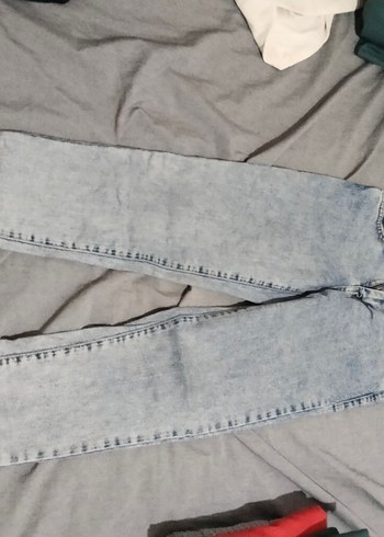 Gri Midi Kadın Kot Pantolon