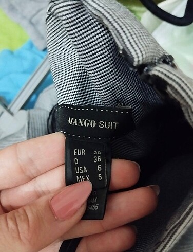 36 Beden gri Renk Mango blazer takım