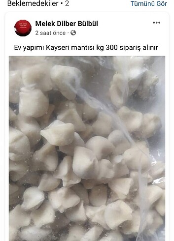 diğer Beden beyaz Renk Ev yapımı Kayseri mantısı ve eriste