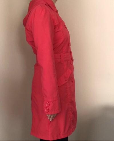 Yeni Pembe Trençkot - Görsel 2