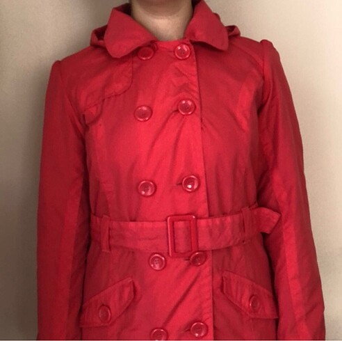 Yeni Pembe Trençkot - Görsel 5