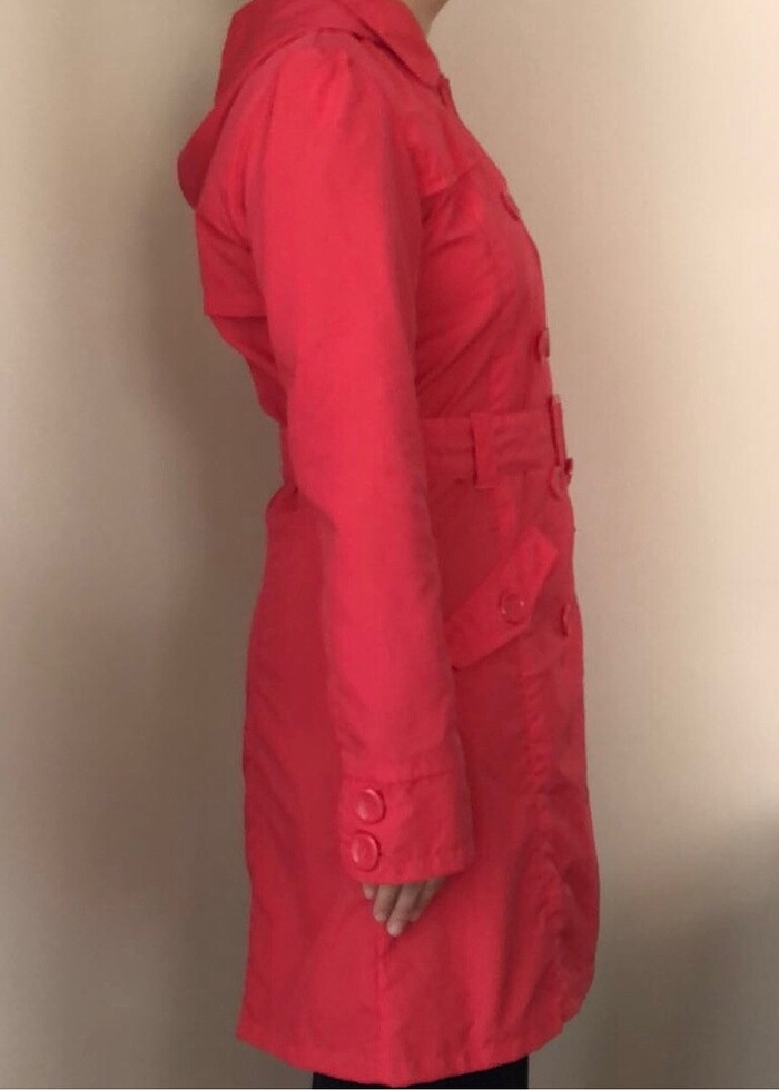 Yeni Pembe Trençkot - Görsel 2