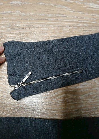 Gri Kadın Tayt - Görsel 4