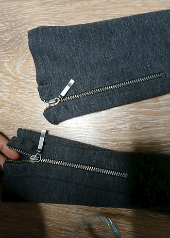 Gri Kadın Tayt - Görsel 3