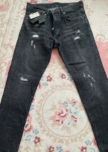 Gri Erkek Denim Jean Pantolon - Görsel 2