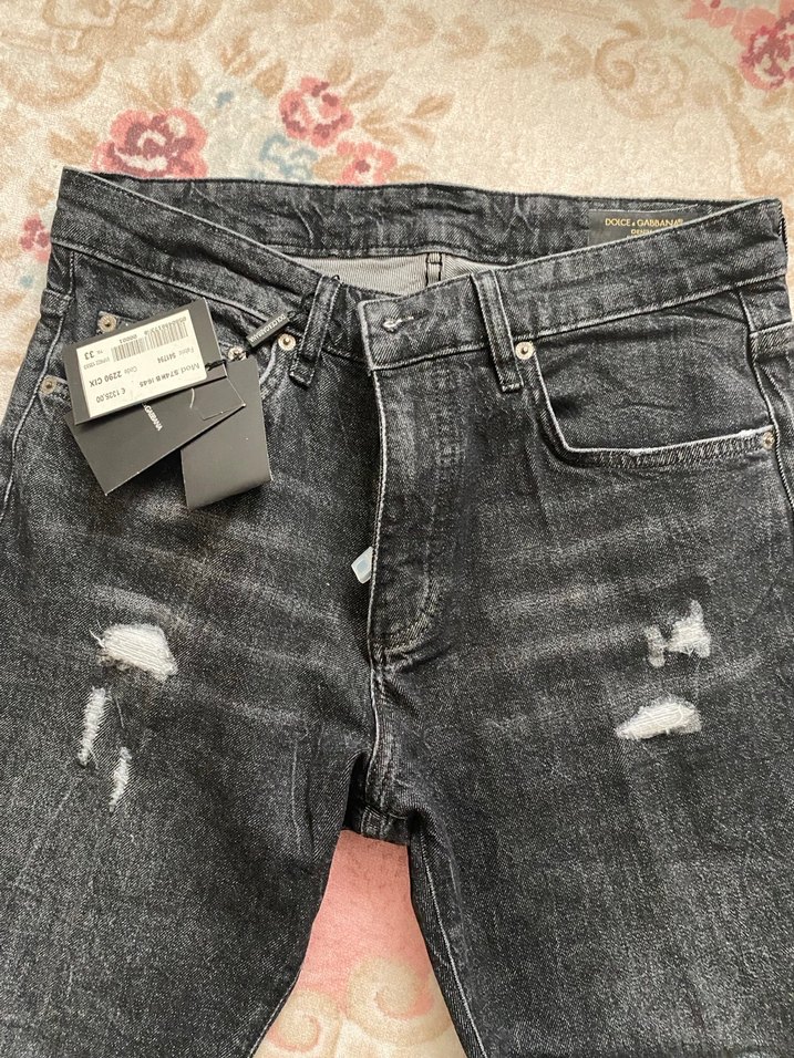 Gri Erkek Denim Jean Pantolon - Görsel 4