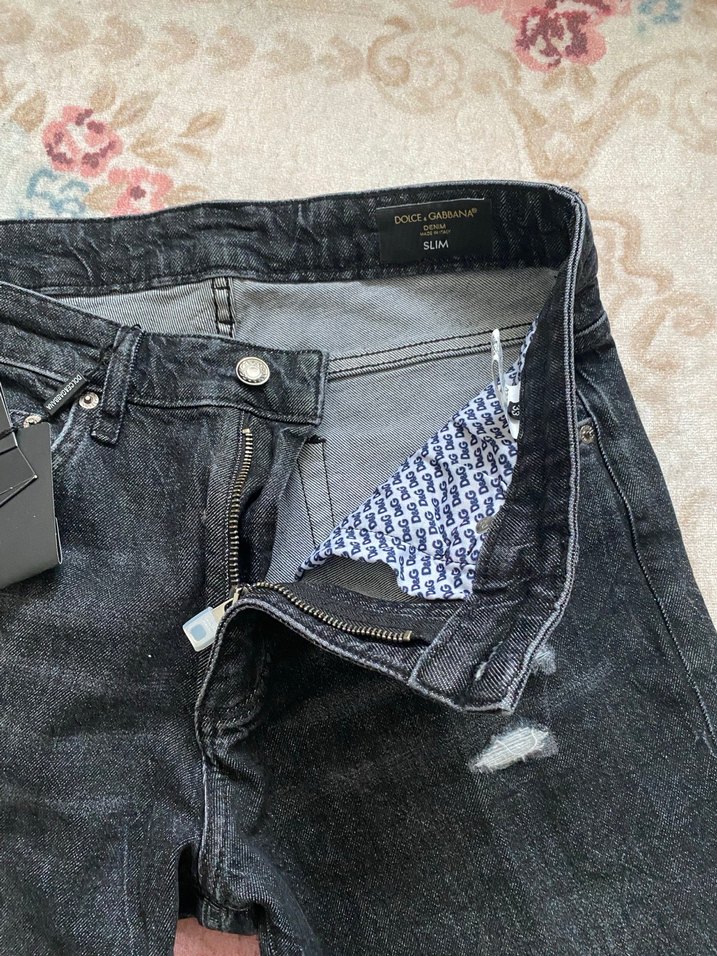 Gri Erkek Denim Jean Pantolon - Görsel 5