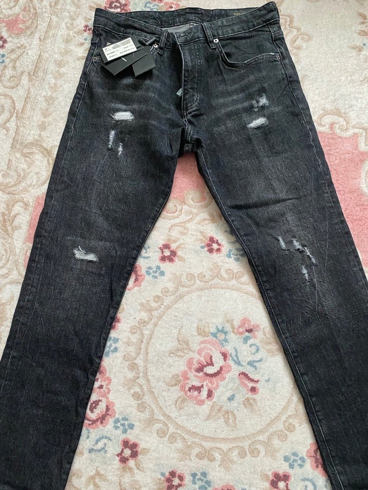 Gri Erkek Denim Jean Pantolon - Görsel 2