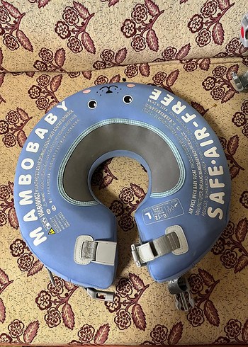 mambobaby mavi Baskılı Bebek Boyun şamandıra - Görsel 2