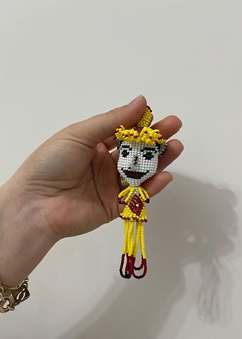 Galatasaray Renkli Boncuklu Bohem Anahtarlık - Görsel 2