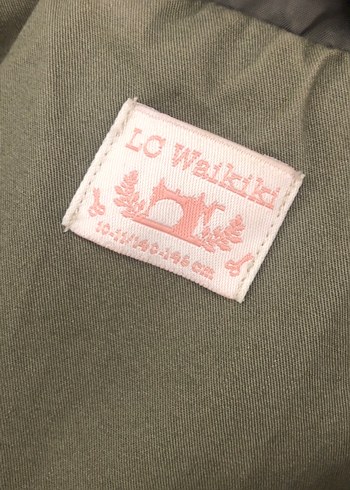LC Waikiki Şapkalı Midi Haki Yeşil Çocuk İnce Mont 10 yaş Kız