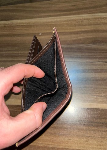 Parlak Kahverengi Minimalist Erkek Cüzdan - Görsel 5